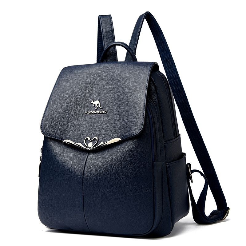 Zaino in morbida pelle di canguro alla moda per donna 2025, nuovo stile coreano, semplice, versatile, grande capacità, borsa da viaggio_voghion.com