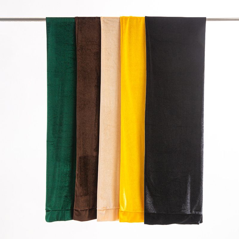 popolare turbante di velluto tinta unita cappello etnico turbante cappello a coda lunga cappello sciarpa da donna_voghion.com