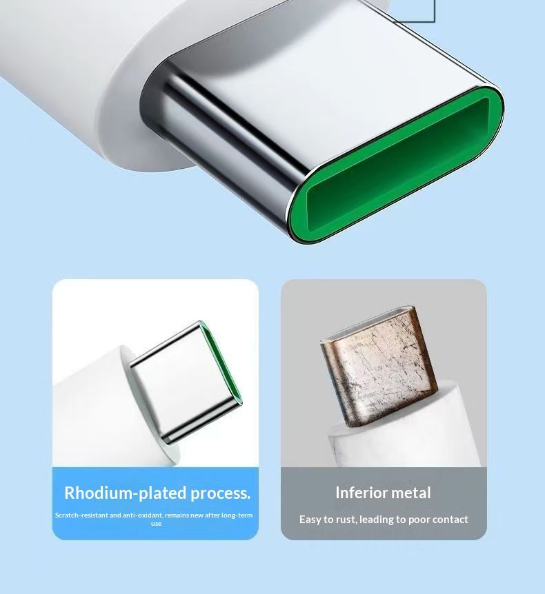 Digitex Type-C Data 100W Compatible With OPPO Realme Charging Reno8 Flash Charge 65W Mobile Phone Charger Cable 80W_voghion.com