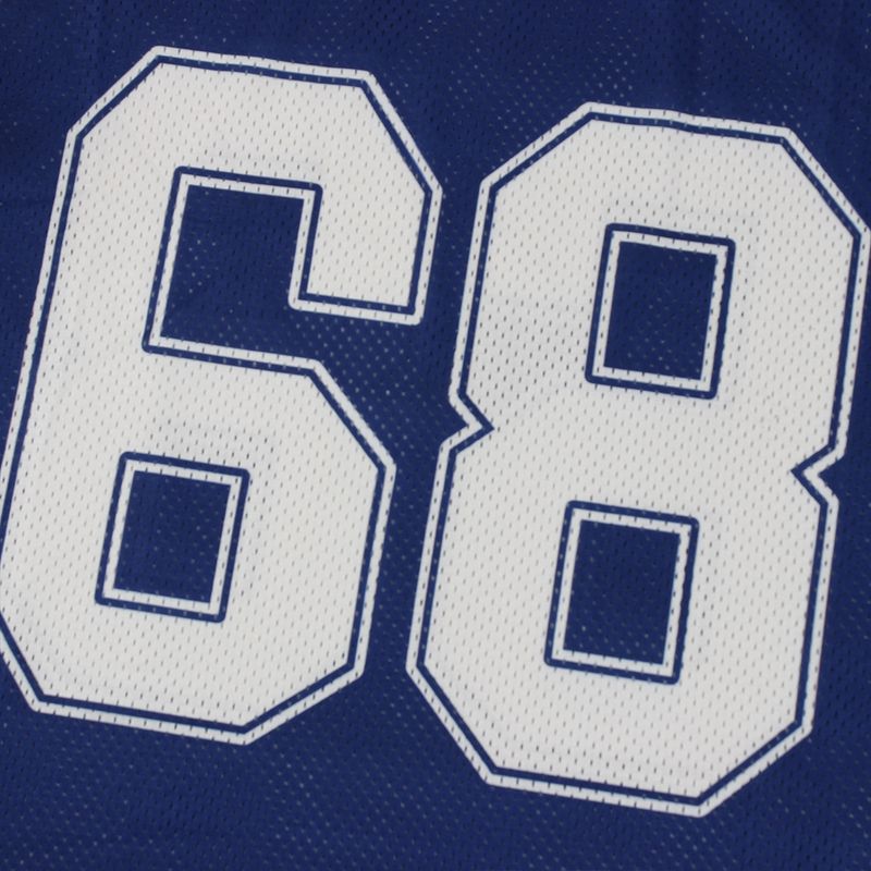 Dameskleding Splicing Letter Printing Losse Sport Stijl Jersey Korte Mouw T-shirt_voghion.com