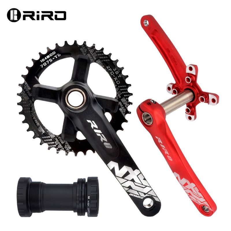 RIRO Mountainbike Hohl Integrierte Kurbel 36/38/40T Modifizierte Positive Und Negative Zähne Einzelnes Kettenblatt_voghion.com