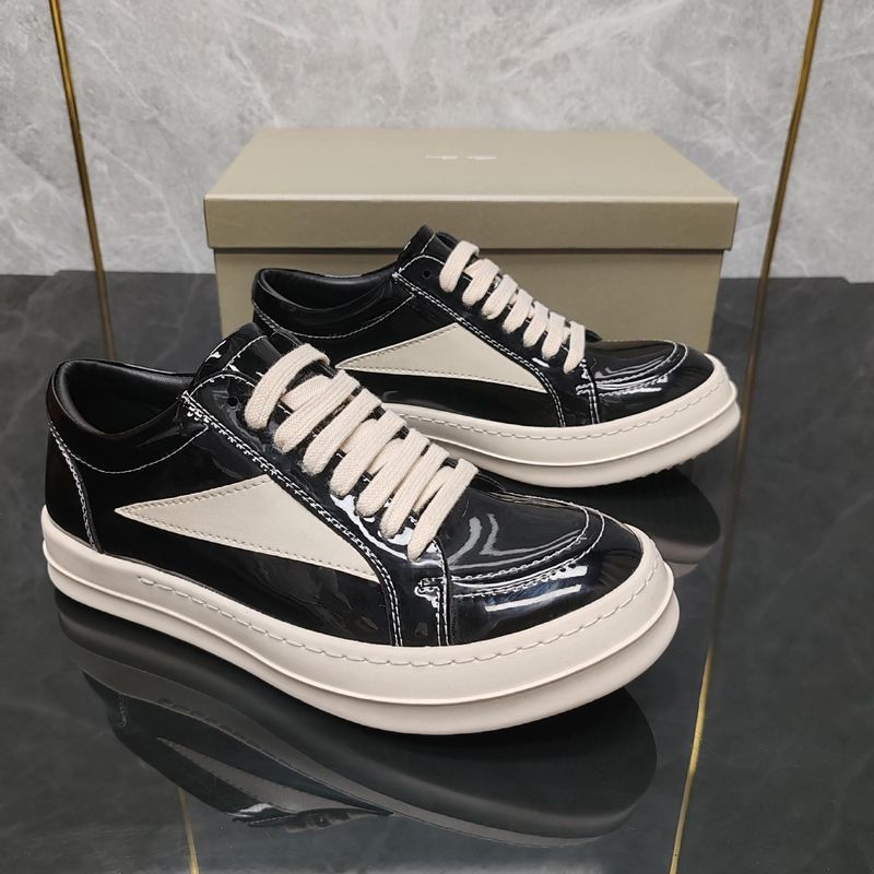 New RO Low-Top Triangle Men's Thick Sole Height Increasing Simple Casual Women's Shoes Fashion Trend Versatile Couple_voghion.com