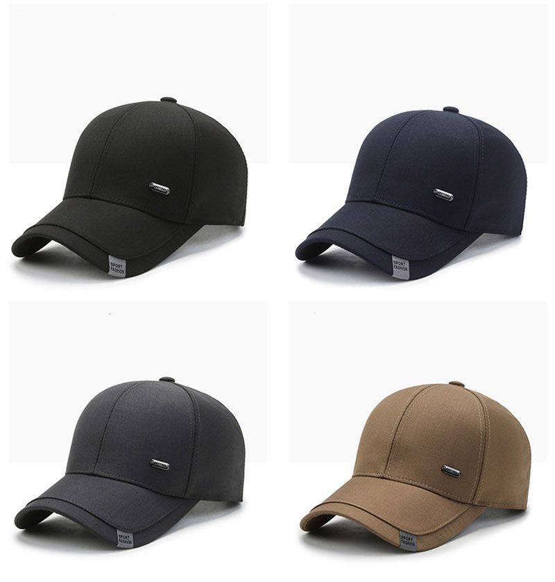 Nya män Business Snapback Baseball Man Utomhussport Solskydd Keps Kvinnor Mode Brevhatt Bomull Visir Justerbar_voghion.com