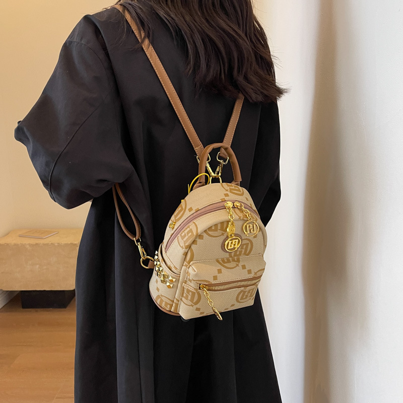 Mochila estampada de gama alta, nueva y versátil, a la moda, bolso de viaje estampado a la moda para mujer, mochila informal de gran capacidad_voghion.com