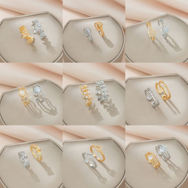 Titanium Steel Personality New Korean And Japanese Niche Light Luxury Open Hollow Ring For Women Non-Fading_voghion.com