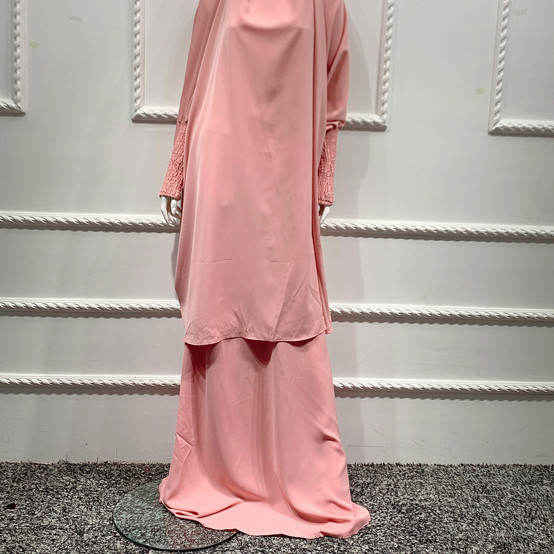 Large swing solid color robe suit dress _voghion.com