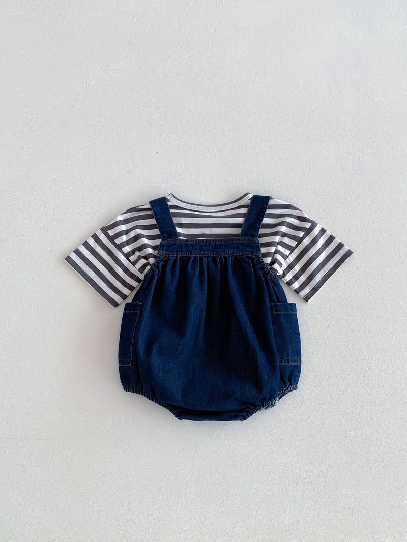 Fart Bag Denim Backband Hose für Männer Frauen Baby Sommerkleid Jumpsuit, lässig und stylisch, Ausgehen, Hip-Hop, Klettern_voghion.com