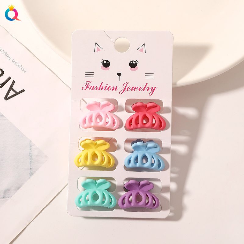 Mini-Haarspangen-Set – 6-teiliges Haarklammer-Set in matten Pastellfarben für Damen (klein, rutschfest, vielseitig für Ponyfrisuren und Hochsteckfrisuren)_voghion.com