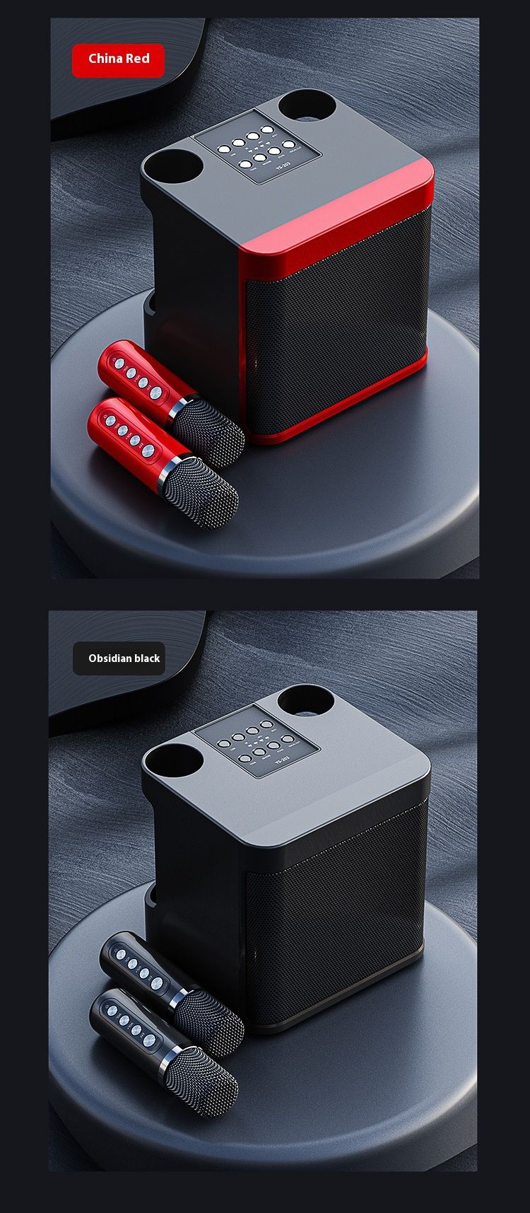 YS203 Kućni set zvučnika za karaoke, pjevanje, Bluetooth audio, bežični mikrofon_voghion.com