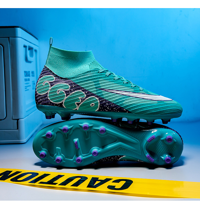 Fußballschuhe High Top Fußballschuhe für Männer und Frauen Nägel Lange Nägel Professionelle Trainingsschuhe_voghion.com