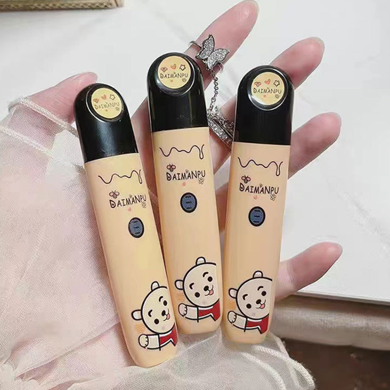 Specchio simpatico orso smalto per labbra lucidalabbra acquoso rossetto liquido gelatinoso trasparente a lunga tenuta impermeabile Womon Beau gloss stick_voghion.com