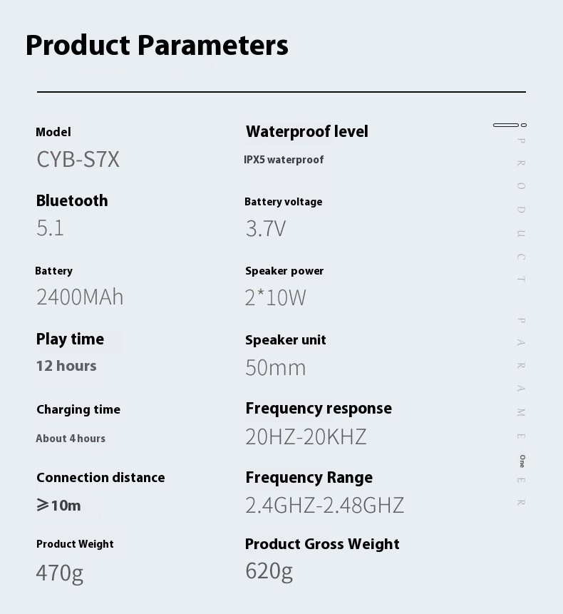 Outdoor portable RGB light effect Bluetooth speaker - 20W stereo sound effect, 2400mAh long battery life, IPX5 waterproof, TWS interconnection_voghion.com
