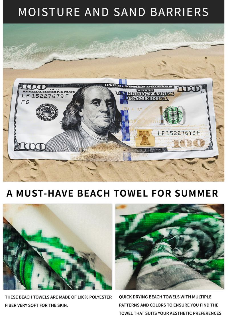 Premium Microfiber Beach Towel - Quick-Dry, Ultra-Absorbent & Sandproof_voghion.com