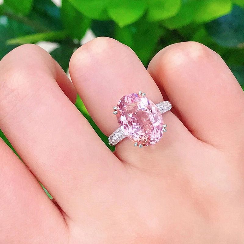Cao Shi Eleganter Simulierter Diamant Neuer großer ovaler Ehering für Damen_voghion.com