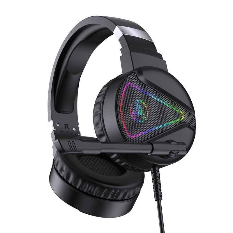 F16 Headwear Game RGB -hehkuva ABS-materiaalista valmistettu tietokoneen johdollinen e-urheiluun tarkoitettu kanansyöntikuulokkeet_voghion.com