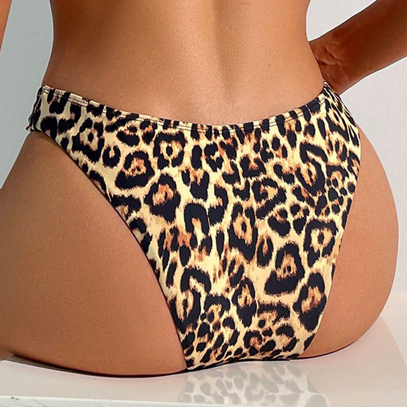 New European And American Multi Color Bikini Sexy Hot Spring Swimsuit Women's Triangle High Waist Beach Swimming Trunks Wholesale_voghion.com