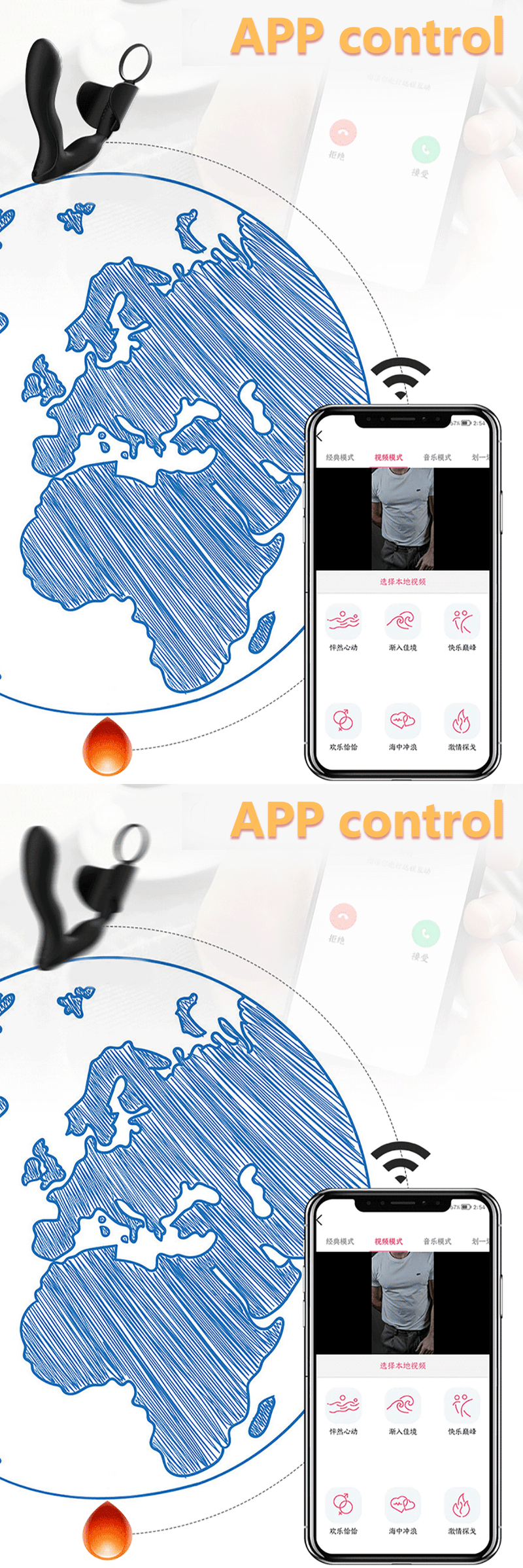 Vibrator Vibrating Anal APP Remote Protate Maage Butt Plug Protate Stimulator Verzögerung Ejakulation Ring Dild_voghion.com