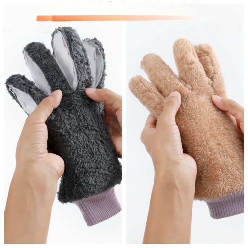 Ski Adult Men Winter Women Snow Mountain Mountaineering Electric Scooter Thickened Gloves Warm Cold-proof Fleece-lined_voghion.com