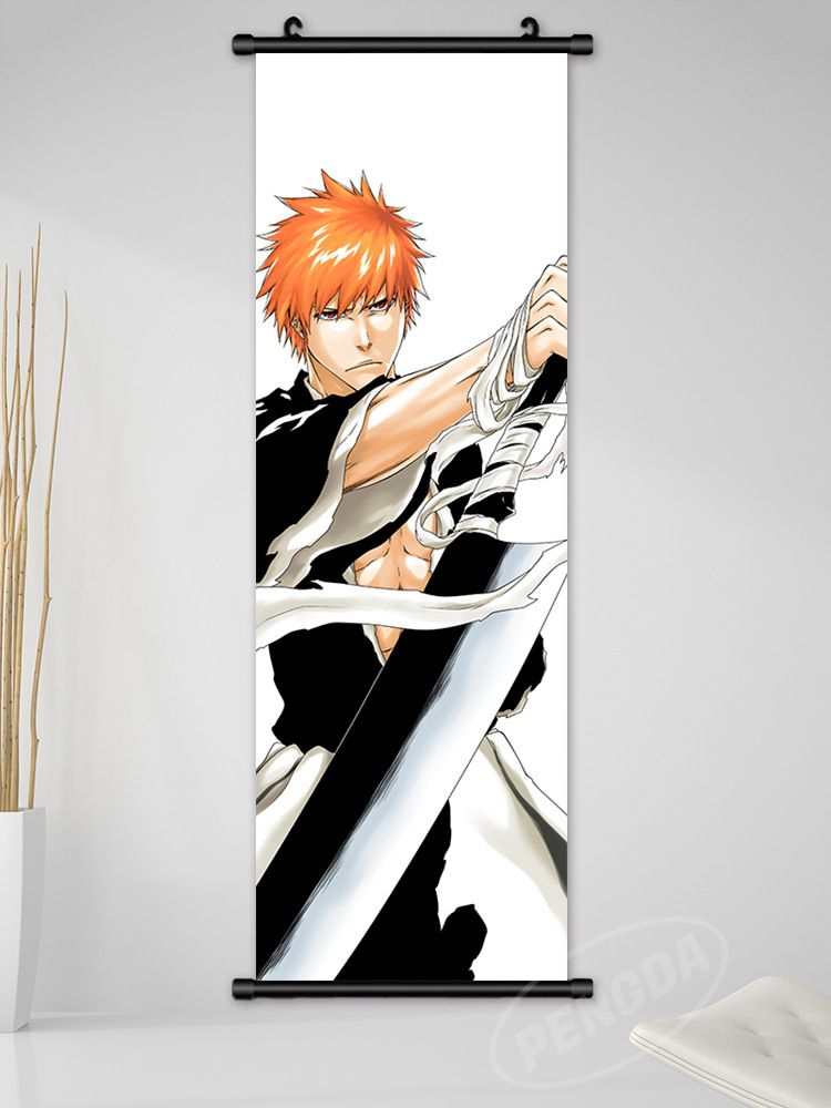 Impression jet d'encre haute définition Bleach Anime japonais Kurosaki Ichigo Toshiro Masamune Peinture décorative Byakuya_voghion.com