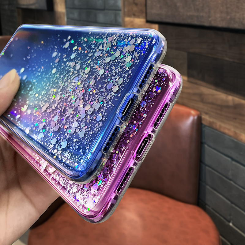 Pour Samsung Galaxy A02 A02S Étui Étoile À Paillettes Couverture Souple pour Samsung A71 A51 A50 A70 A52 A41 A40 A31 A21S A12 Téléphone_voghion.com