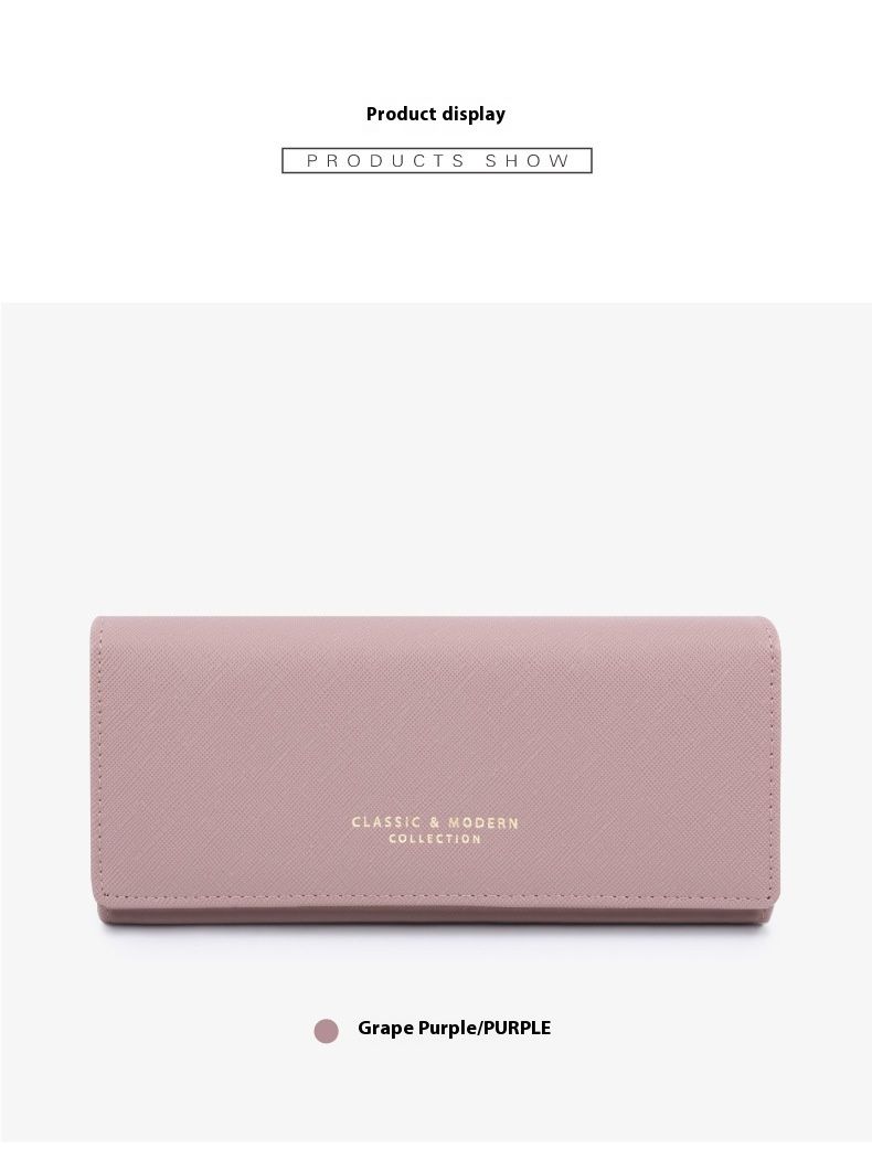 Porta carte di credito da donna di grande capacità di Talian Borsa portatile da donna con motivo a croce alla moda e versatile_voghion.com