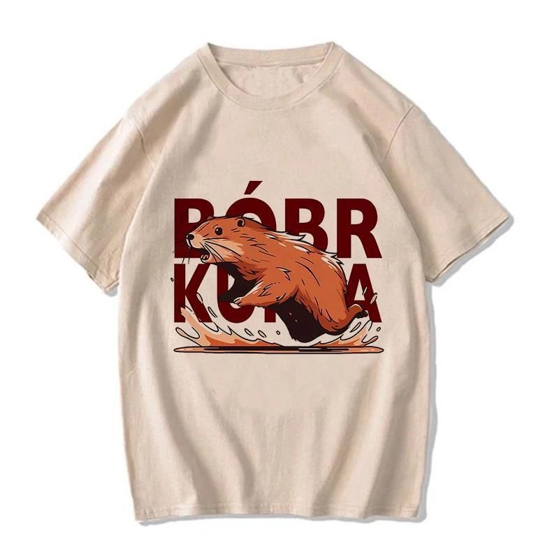 90s Cartoon Bobr Grunge Tshirt Funny Kurwa Bober Mange_voghion.com