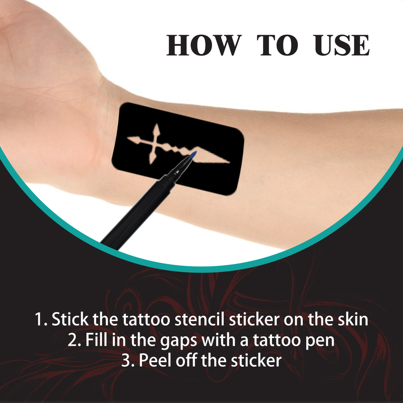 EELHOE Temporary Tattoo Pen Set, Face, Arm, and Body Multi color Painting DIY Makeup Graffiti Decoration Tatto_voghion.com