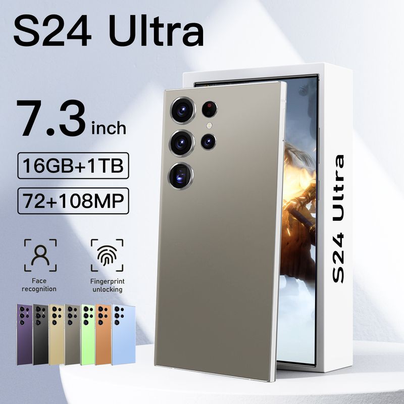 Smartphone S24 Ultra exclusivo para transações internacionais, com tela grande de 16+1T, venda direta da fábrica. Produto imperdível!_voghion.com