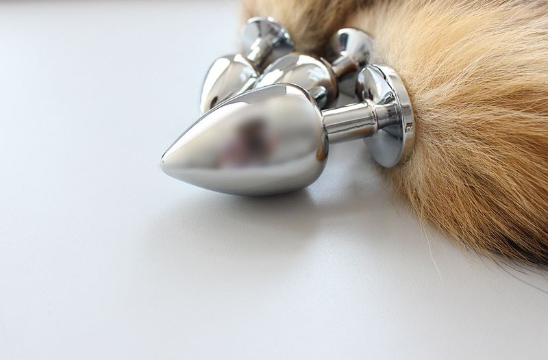 Sex Produkte Masturbation Metall Butt Plug Erwachsene Paar Flirten Frauen Produkte Fuchsschwanz Zubehör Spaß Bondage_voghion.com