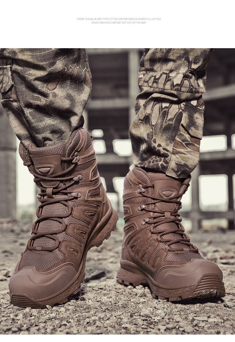 Taktische Delta Mid-Cut-Stiefel für Herren – strapazierfähige, wasserdichte Wander- und Kampfstiefel für Outdoor-Abenteuer (Größen 39–47, Stiefel in mehreren Farben)_voghion.com
