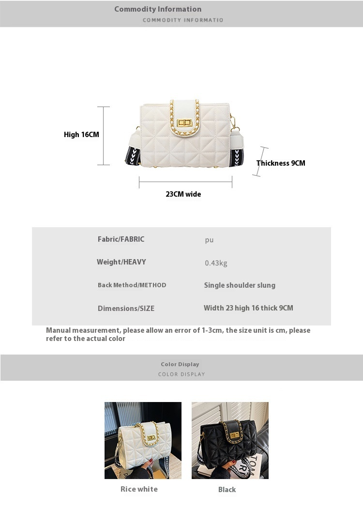 Borsa a tracolla da donna alla moda 2024 primavera nuova moda rete versatile rossa con tracolla piccola quadrata larga diamante_voghion.com