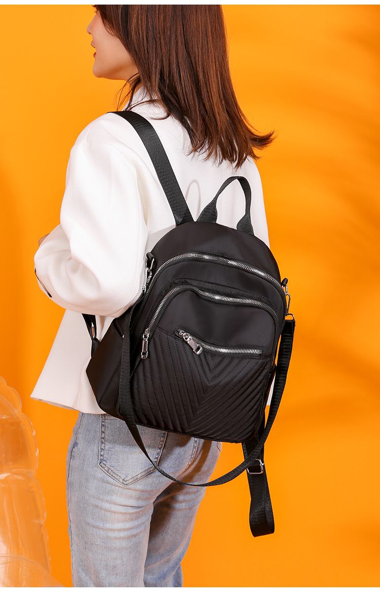 Sırt Çantası Kadın Moda Oxford Kumaş Küçük Sırt Çantası Bayan Naylon Çok Yönlü Moda Tuval Okul Çantası_voghion.com