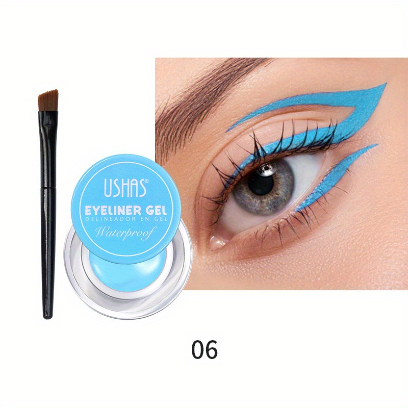 USHAS6 kleur superfijne eyeliner kwast en kleurstof wenkbrauw make-up oogschaduw crème_voghion.com