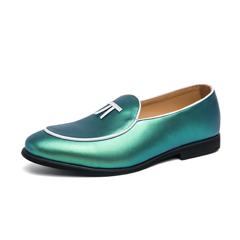 Mocassini con nappe da uomo, stile britannico coreano, taglia 46, nuovi modelli alla moda 2025, scarpe in pelle_voghion.com