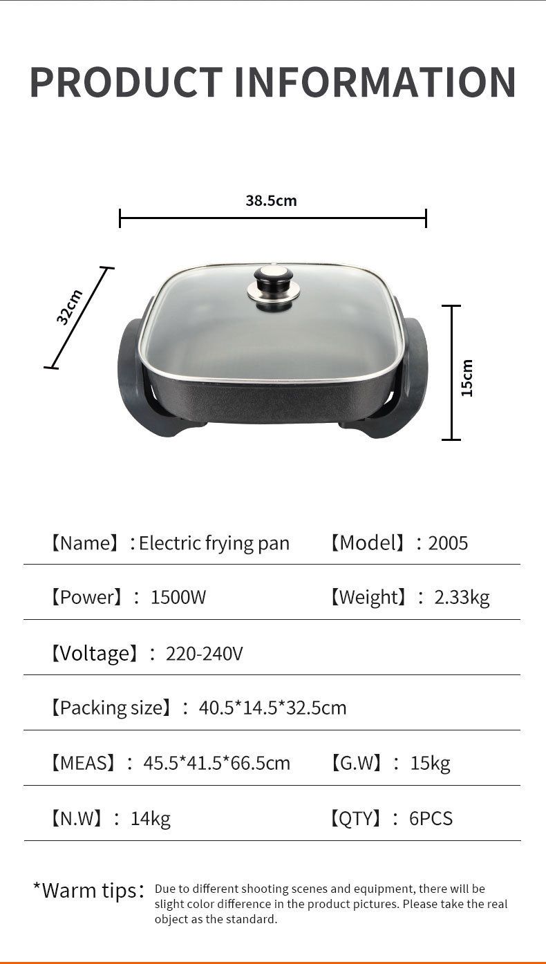 Marmite électrique multicuiseur, cuve intérieure antiadhésive de 3 L pour frire, mijoter, bouillir, cuire à la vapeur et préparer des soupes, 700 W avec thermostat réglable, nettoyage facile_voghion.com