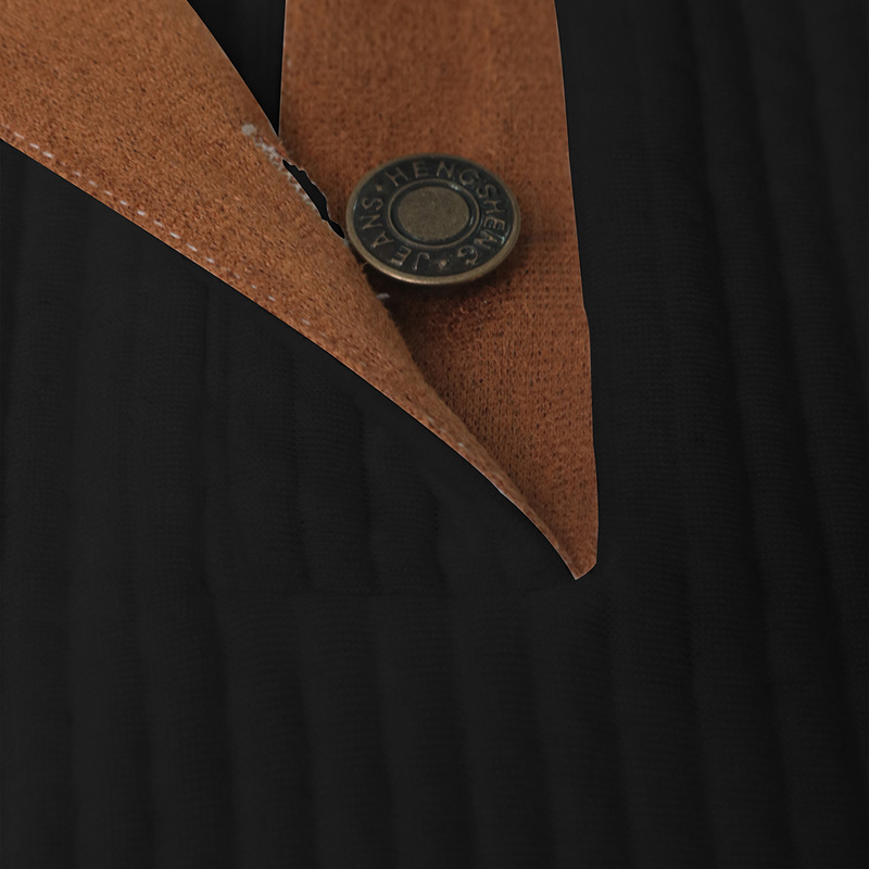 Polo décontracté à rayures verticales et col montant pour homme, nouveau style printemps-automne 2024_voghion.com