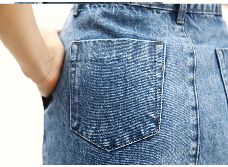 Damenkleid. Damenrock, Rock mit Pelzkante, geteilter Hüft-Wickel-Jeansrock mit unregelmäßigen Fransen, hoher Taillenrock, geteilt, mittellang_voghion.com