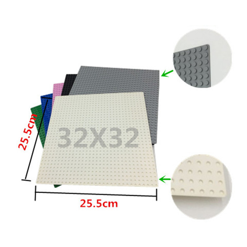 Jinleiou 25cm 32 Dot Placă de bază Cărămizi Placă de bază Placă DIY Blocuri de construcție Accesoriu_voghion.com
