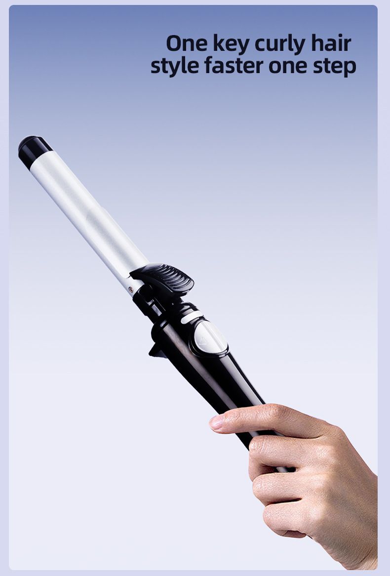 Neu Automatische Große Curl Keramik Glasur Rotierenden Elektrischen Lockenstab Große Welle Styling_voghion.com