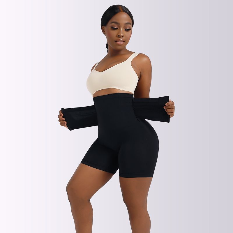 Pantaloni modellanti per la pancia a vita alta da donna, pantaloni modellanti per la pancia con bottoni in vita, pantaloni modellanti per i glutei, biancheria intima modellante per la pancia_voghion.com