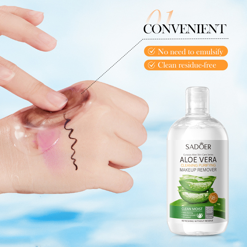 SADOER Aloe Vera Make-up-Entferner Temperatur- und Pflege-Reinigungswasser in Englisch_voghion.com