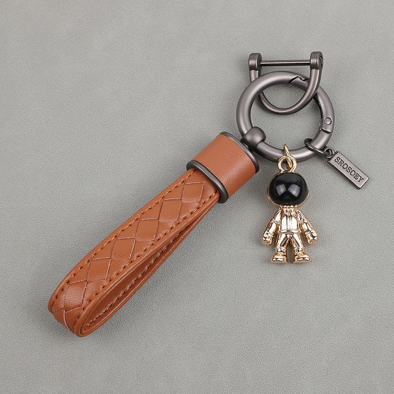 Diamond Pattern Car Keychain Internet Celebrity Astronaut Pendant High End Pendant Men And Women Key Chain Ring_voghion.com