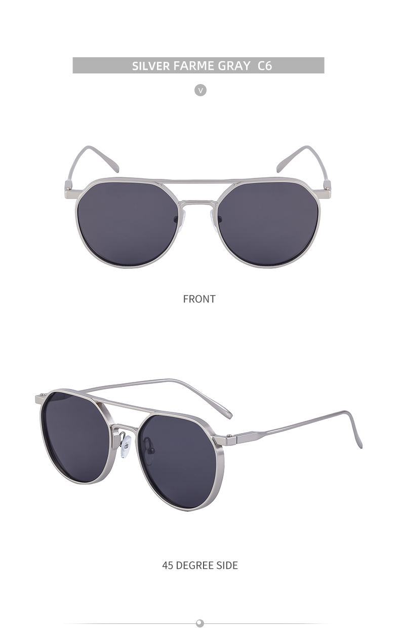 Vintage-Sonnenbrille für Damen und Herren, Vintage-Mode, ovale Sonnenbrille mit goldenem Metallrahmen_voghion.com