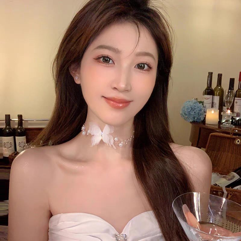 Super Fee Päiperlek Perl Halskette Fra Liicht Luxus Nisch High End Schléissebeenkette Nei Nisch Temperament Halskette_voghion.com