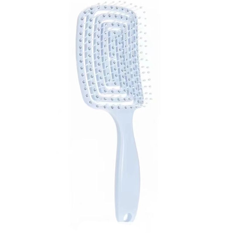 1Pcs Elastic Massage Comb Hollow Out Hair Brush Scalp Massage Combs Hair Styling Detangler Fast Blow Drying Detangling Tool_voghion.com