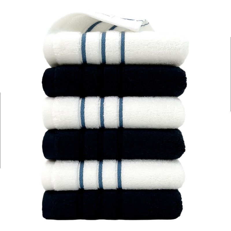 6-Pack Premium Cotton Towels - 100% Pure Cotton, Soft & Absorbent Bath Towel Set_voghion.com