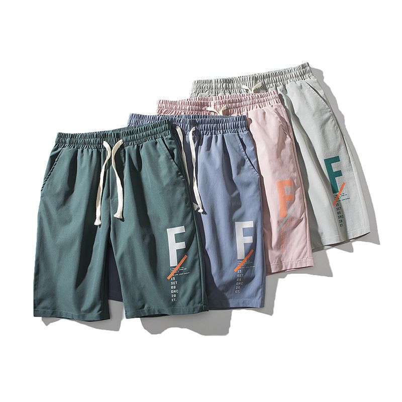 Sportsstrand Ungdom Herre Capris Casual Micro Elastic Shorts, Ensfarvede Bukser_voghion.com
