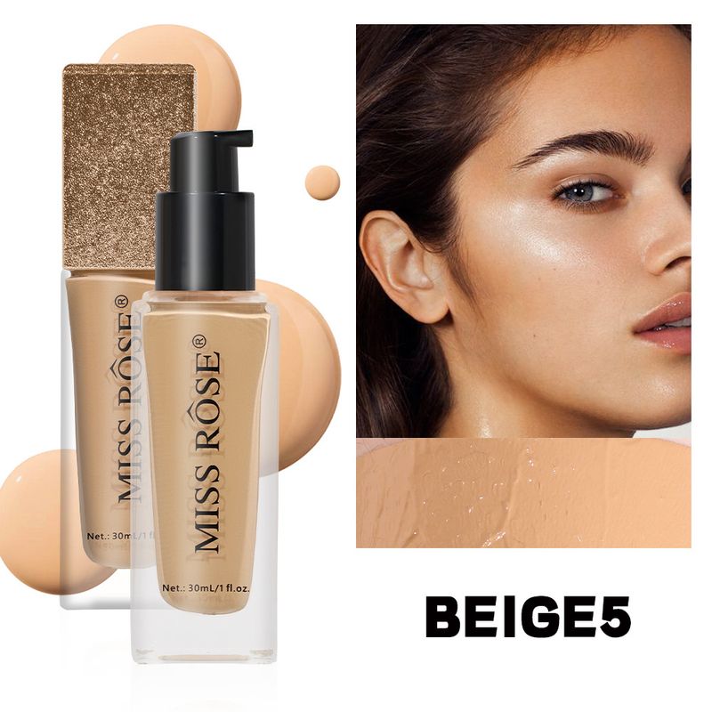 Makeup Long Lasting Waterproof Non Smearing Liquid Foundation Light Natural Clear Sweat Proof Oil Control Concealer Foundation_voghion.com