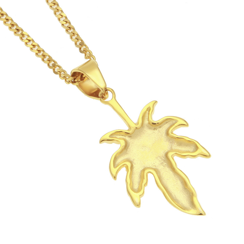 Colar com pingente de caveira gótica de aço inoxidável, joias masculinas e femininas, pingente de letras, folhas, desenhos de animais, corrente, personalidade, colar de folhas criativo_voghion.com