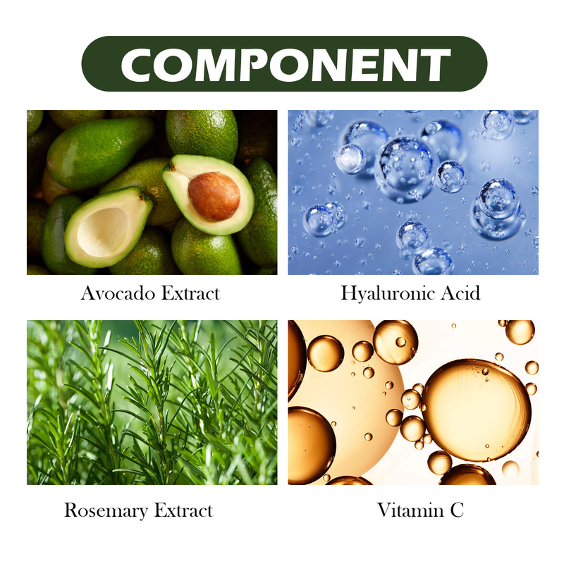 EELHOE Avocado e anguria viso per indebolire le linee sottili, restringere i pori, idratare, sbiancare e illuminare l'essenza_voghion.com